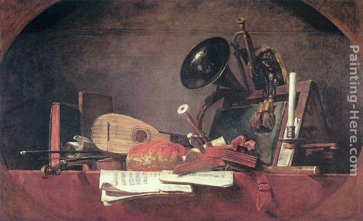 Jean Baptiste Simeon Chardin The Attributes of Music